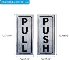 AP SIGN M AC PULL&PUSH S B STICKER SET