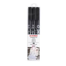 AP SNOWMAN CALLIGRAPHY PEN SET OF 3