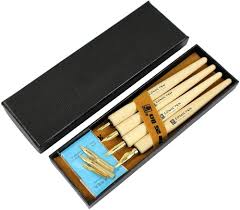 AP WOOD DIP PEN SET OF 4