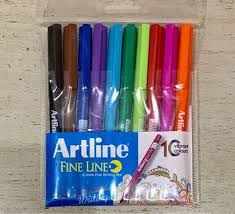 ARTLINE FINE LINE PEN SET OF 10