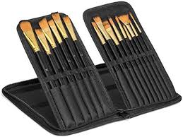 ARTPARK ARTIST BRUSH WALLET OF ASSORTED BRUSHES PACK OF 15