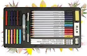 ARTPARK DRAWING ART SET 32pcs FOR COLORING ,SKETCHING