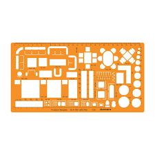 ARTPARK ISOMARS ARCHITECT FURNITURE 1:50 STENCIL 1851M