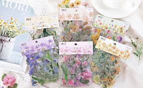 ARTPARK TRANSPERENT PVC FLOWER STICKER 42PCS