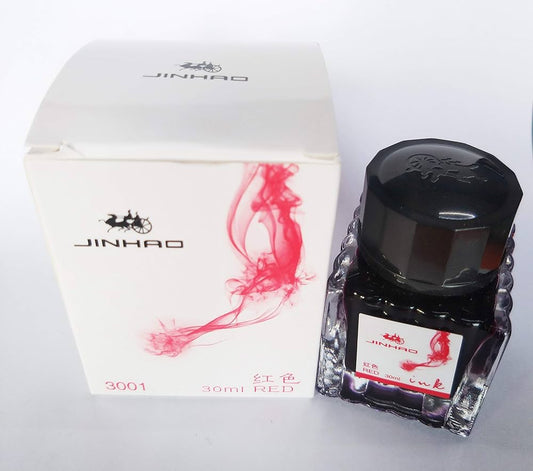 Jinhao 3001 Fountain Pen Ink Bottle - 30ml (Red)