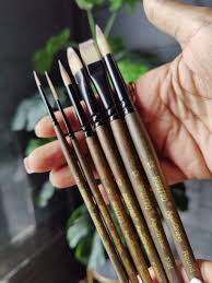 BRUSTRO AQUA STROKES ARTISTS BRUSH ROUND SET OF 6