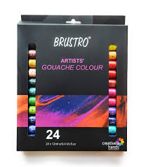 BRUSTRO ARTISTS GOUACHE COLOUR SET OF 24*12ML