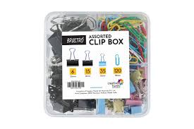 BRUSTRO ASSORTED CLIP BOX