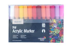 BRUSTRO DIY ACRYLIC MARKER SET OF 24 2MM