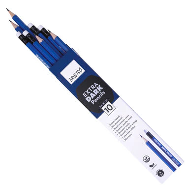 BRUSTRO EXTRA DARK PENCIL SET OF 10