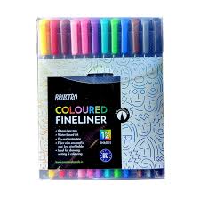 BRUSTRO FINE LINER COLOR SET OF 12