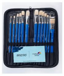 BRUSTRO HOG HAIR BRUSH SET OF 13