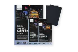 BRUSTRO PASTEL PAPER PAD 5X7" BLACK