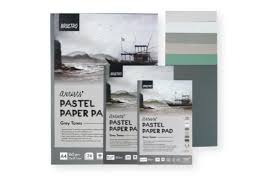 BRUSTRO PASTEL PAPER PAD 5X7" GRAY TONE