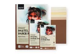 BRUSTRO PASTEL PAPER PAD A4 EARTH TONE