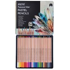 BRUSTRO PASTEL PENCILS SET OF 24