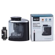 BRUSTRO SEMI-AUTO PENCIL SHARPENER AUTO+ MANUAL