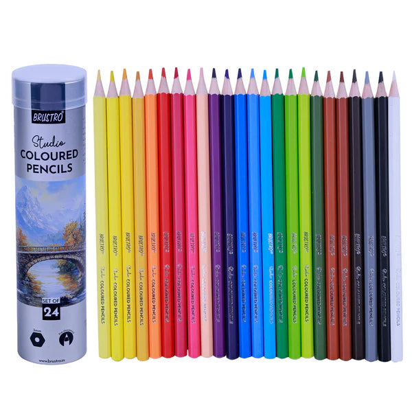BRUSTRO STUDIO COLOURED PENCIL SET OF 24