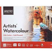BRUSTRO WATERCOLOUR GLUE PAD 200GSM A3