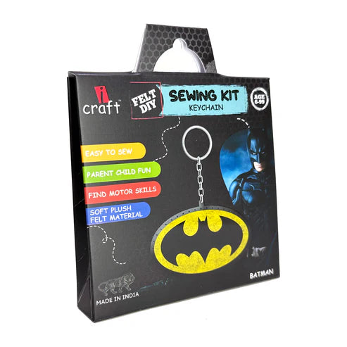 icraft DIY Felt Keychains-Batman