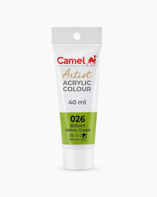 CAMEL ARTIST ACRYLIC COLOR 40 ML 026 BRILLIANT YELLOW GREEN