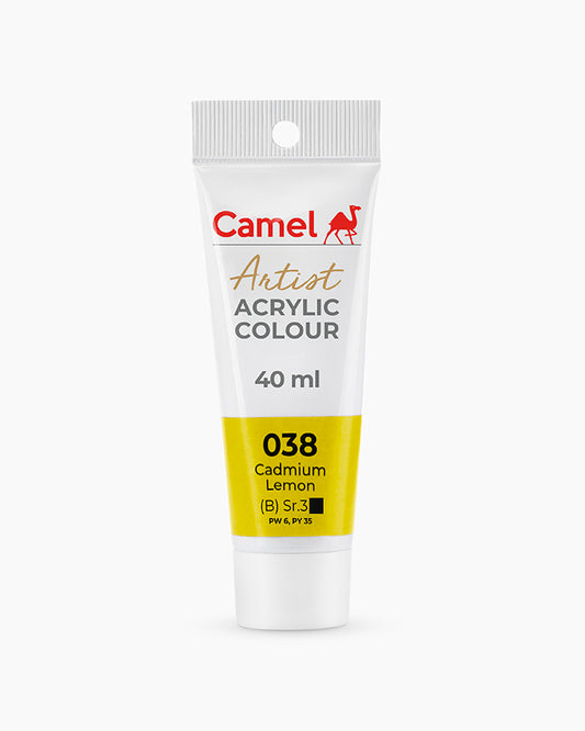 CAMEL ARTIST ACRYLIC COLOR 40 ML 038 CADMIUM LAMON