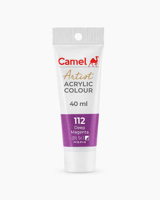 CAMEL ARTIST ACRYLIC COLOR 40 ML 112 DEEP MAGENTA
