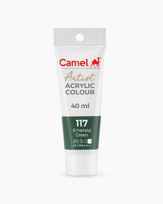 CAMEL ARTIST ACRYLIC COLOR 40 ML 117 EMERALD GREEN