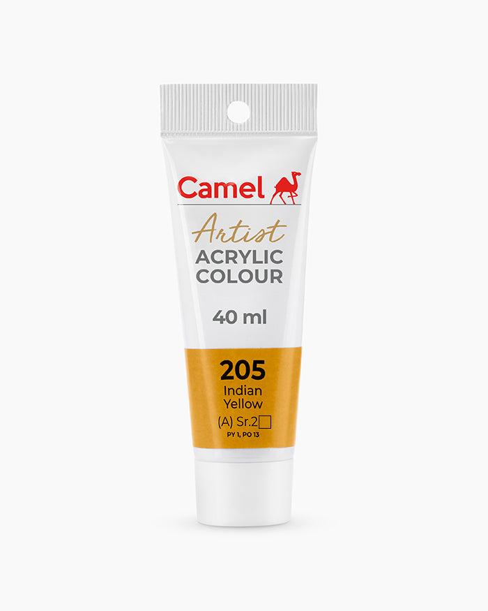 CAMEL ARTIST ACRYLIC COLOR 40 ML 205 INDIAN YELLOW