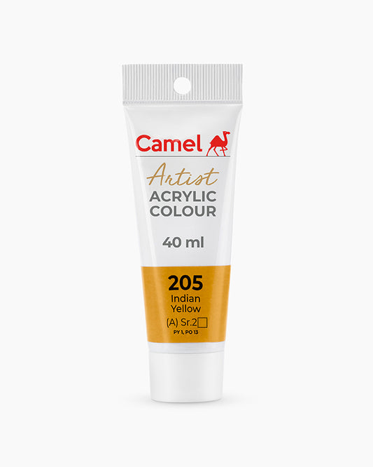 CAMEL ARTIST ACRYLIC COLOR 40 ML 205 INDIAN YELLOW