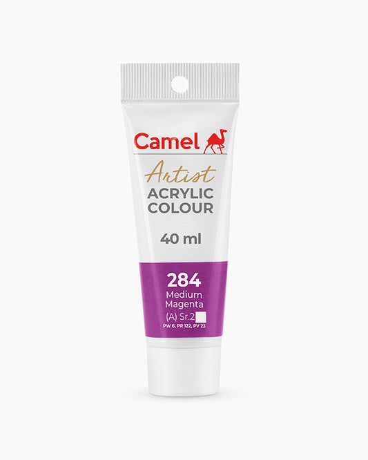 CAMEL ARTIST ACRYLIC COLOR 40 ML 284 MEDIUM MAGENTA