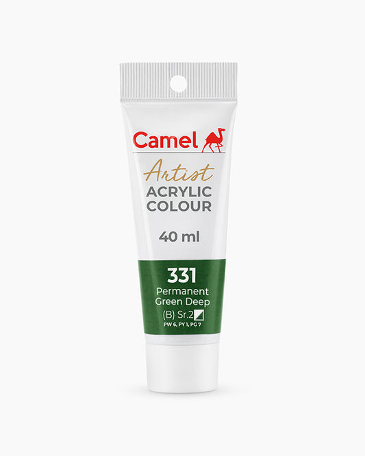 CAMEL ARTIST ACRYLIC COLOR 40 ML 331 PERMANENT GREEN DEEP