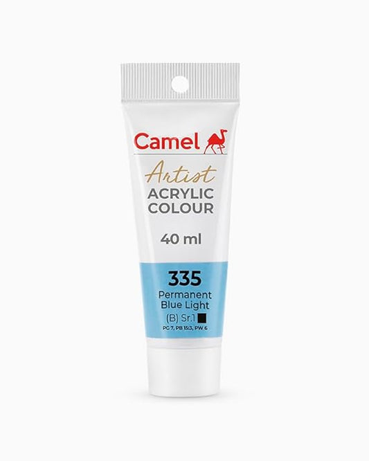 CAMEL ARTIST ACRYLIC COLOR 40 ML 335 PERMANENT BLUE LIGHT