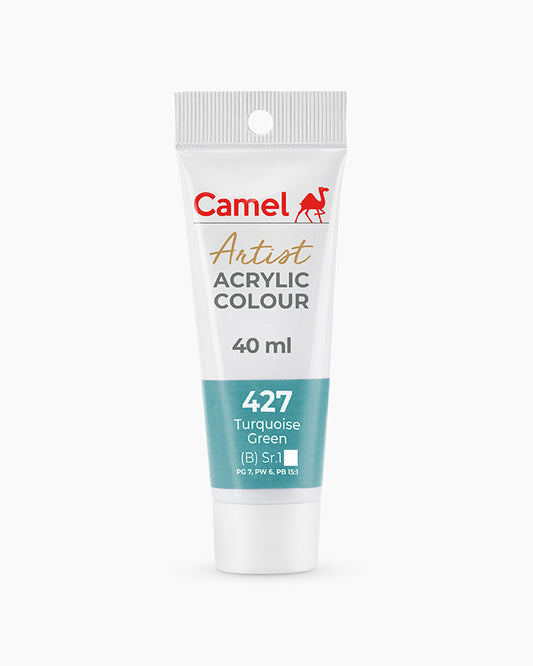 CAMEL ARTIST ACRYLIC COLOR 40 ML 427 TURQUOISE GREEN