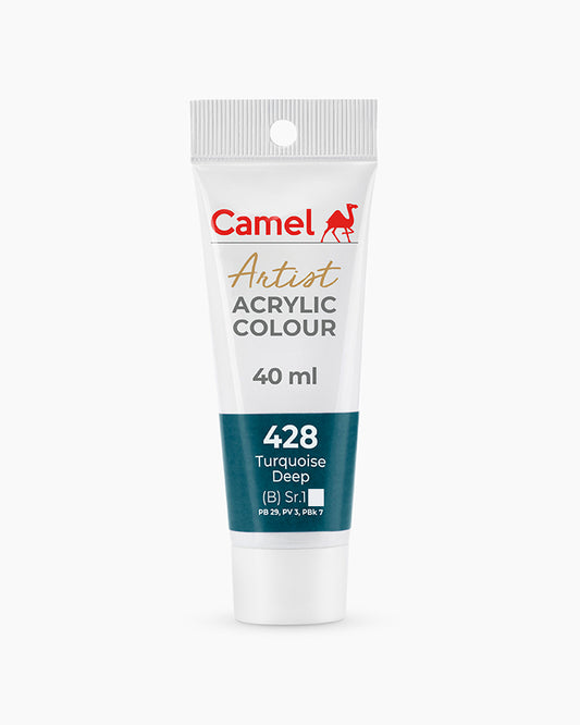 CAMEL ARTIST ACRYLIC COLOR 40 ML 428 TURQUOISE DEEP