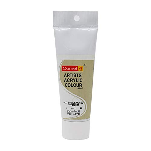 CAMEL ARTIST ACRYLIC COLOR 40 ML 437 UNBLEACHED WHITE
