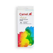 CAMEL ARTIST WATER COLOUR CAKES 18 SHADES