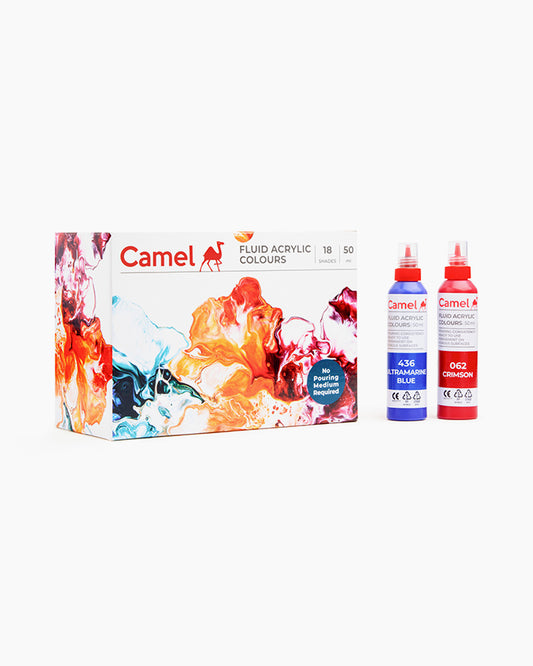 CAMEL FLUID ACRYLIC COLOR SET OF 18 10ML