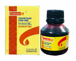CAMLIN FOUNTAIN PEN INK RED 60ML