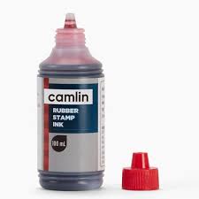 CAMLIN RUBBER STAMP INK RED 100ML