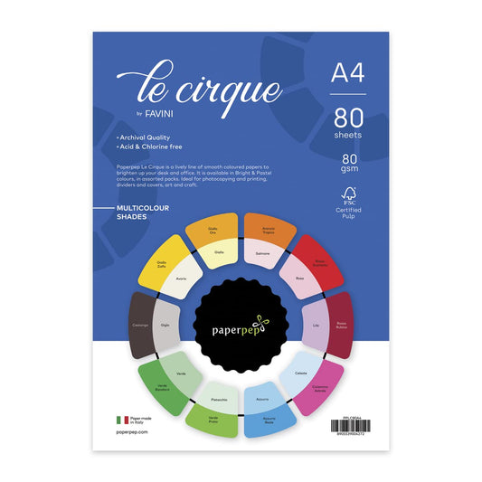 paperpep le-cirque multicolor shades-80gsm A4 PPLC80A4