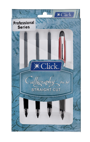 CLICK CALLIGRAPHY PEN SET STRAIGHT CUT PS1201