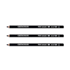 CRETACOLOR NERO EXTRASOFT PENCIL PACK OF 3 (461 01)