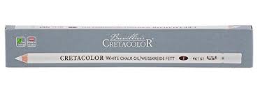 CRETACOLOR WHITE CHALK OIL PENCIL PACK OF 3