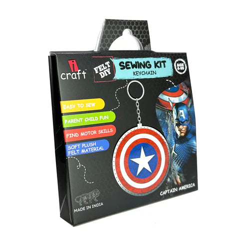 icraft DIY Felt Keychains-Captain America