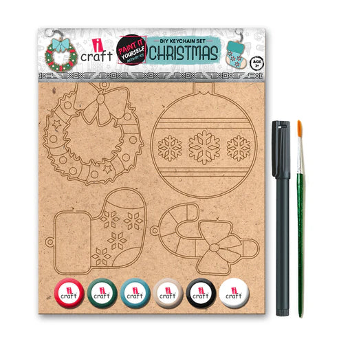 icraft DIY Keychains Set-Christmas