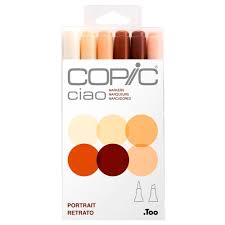 Copic Marker Ciao Markers Skin Set 0f 6