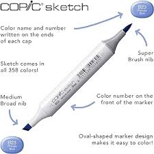 Copic Chisel Sketch  Grays Markers Set Of 6