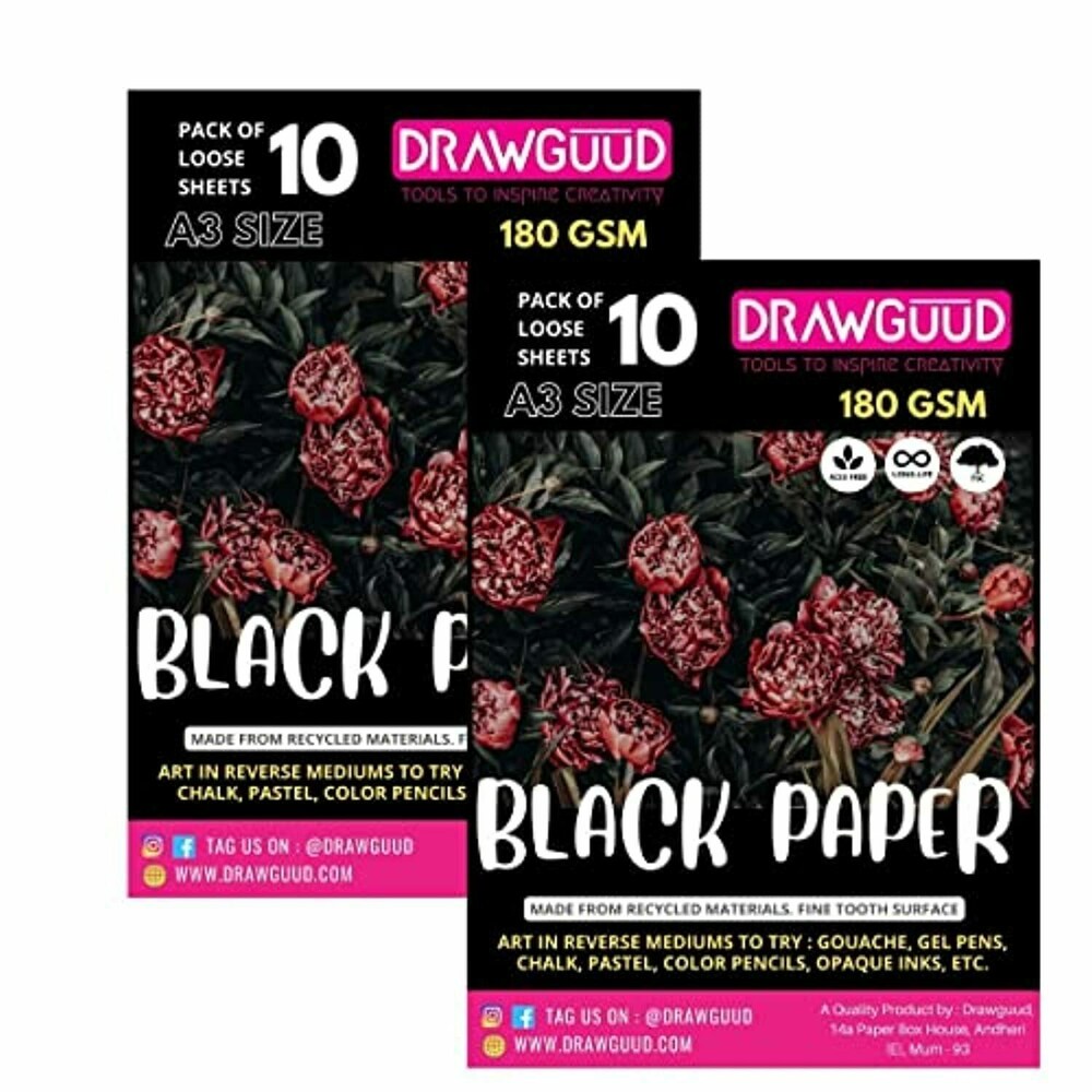 DRAWGUUD BLACK PAPER A3 10 SHEET