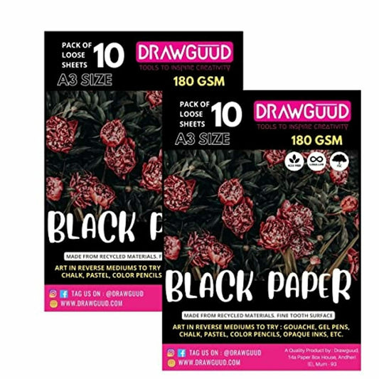 DRAWGUUD BLACK PAPER A3 10 SHEET